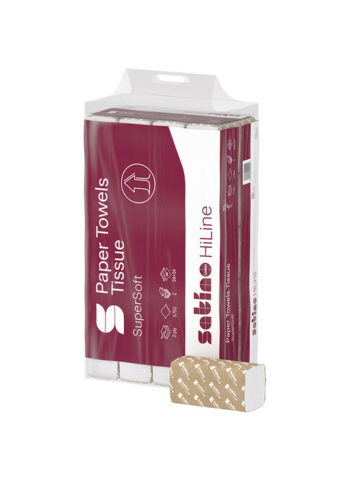 Satino Handdoekjes 2-Lgs, Z&W