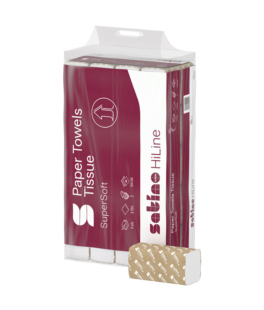 Satino Handdoekjes 2-Lgs, Z&W