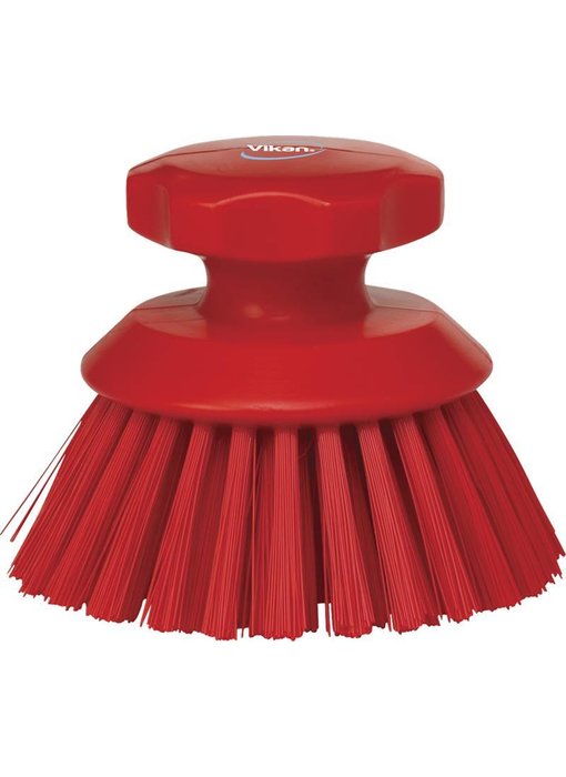 Vikan Ronde Werkborstel, Hard, Rood