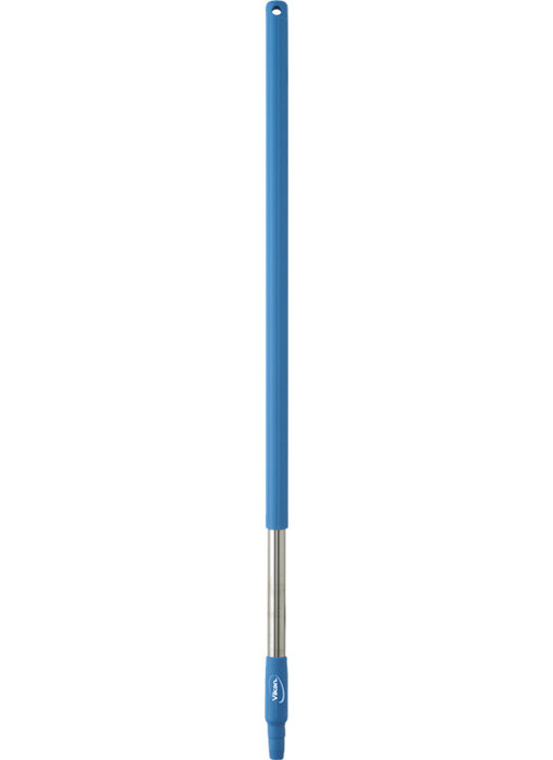 Vikan Ergonomische rvs steel kort 100 cm, Blauw