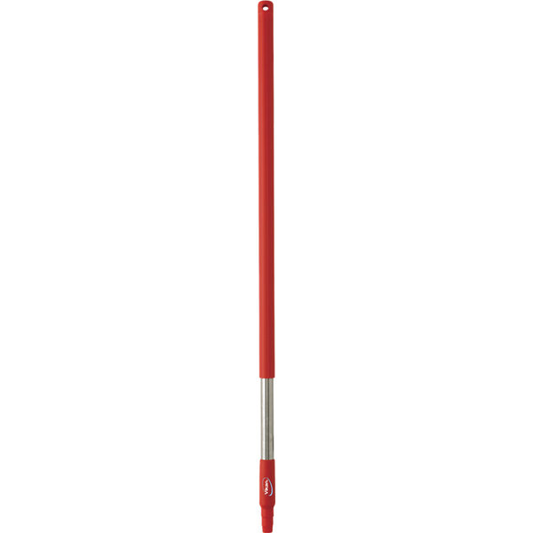 Vikan Ergonomische rvs steel kort 100 cm, Rood