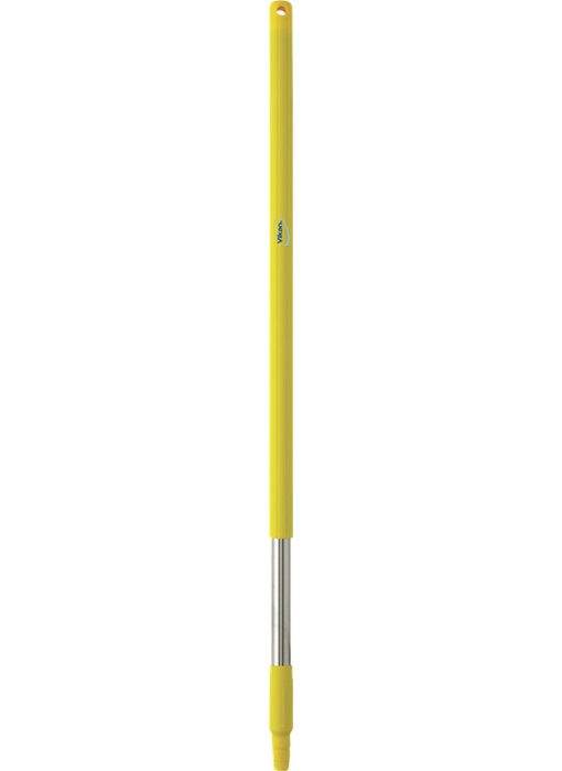 Vikan Ergonomische rvs steel kort 100 cm, Geel