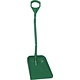 ergonomische schop met groot blad, steel 1140 mm, groen,