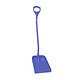 Ergonomische schop lange steel groot blad, Paars