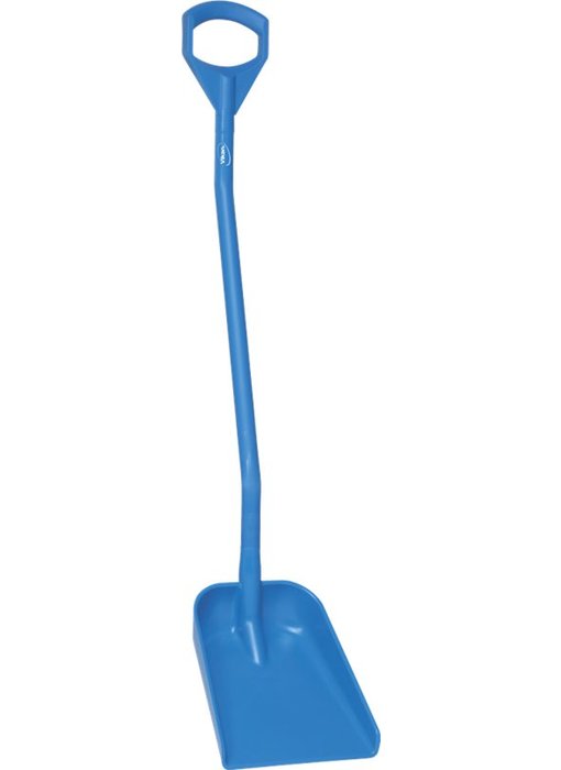 Vikan Ergonomische schop lange steel klein blad, Blauw