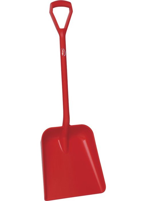 Vikan Lichtgewicht schop D-greep korte steel, Rood