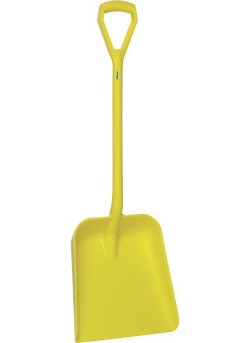 Vikan Lichtgewicht schop D-greep korte steel, Geel