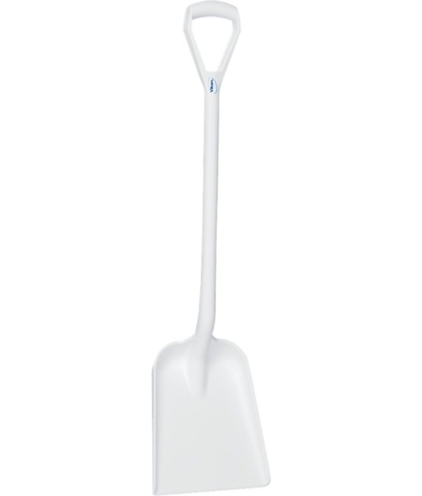 Vikan Schop D-greep korte steel, standaard blad, Wit