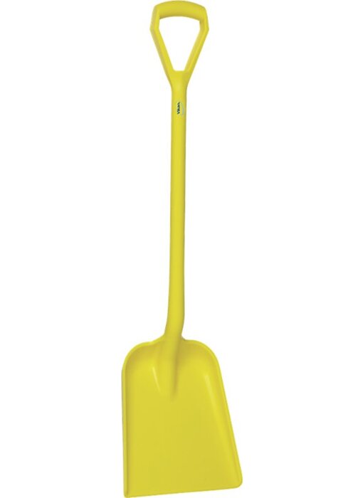 Vikan Schop D-greep korte steel, standaard blad, Geel