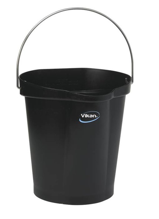 Vikan Emmer 12 liter, Zwart