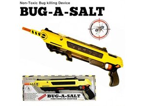 Bug a Salt de Vliegen schotgun. Bescherm jezelf, je eten, je familie tegen vliegen, spinnen en ander gespuis met deze unieke zout shotgun