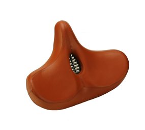 Fietszadel City Extra breed Bruin XXXXL Fietszadel met Gleuf Tegen Zadelpijn