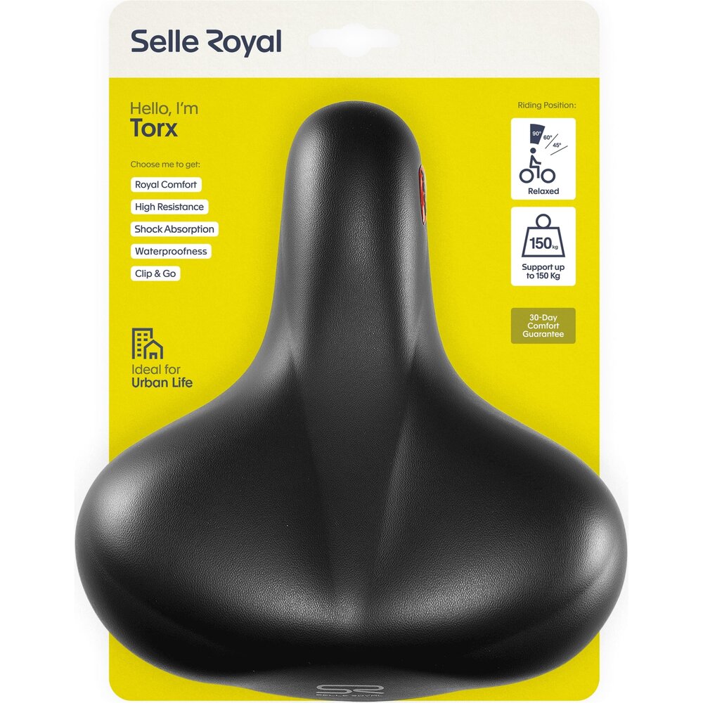 Selle Royal Torx Extra Stevig fietszadel 8mm brug 5199 zwart ISMSeat