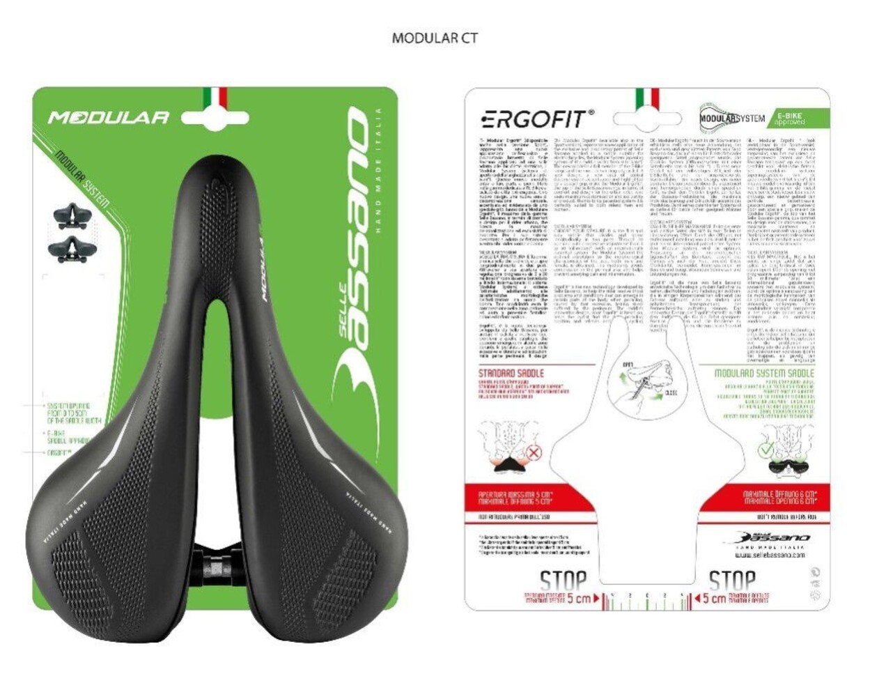 Selle Bassano Fietszadel (Stuitjeszadel) Modular CT Selle Bassano Fietszadel (Stuitjeszadel) Modular CT
