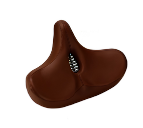 Fietszadel City Extra breed Donker Bruin XXXXL Fietszadel met Gleuf Tegen Zadelpijn