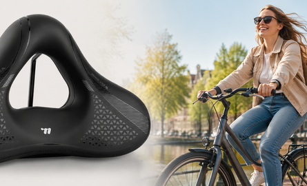 Nieuw: Fietszadel City met grote opening in maat M en L