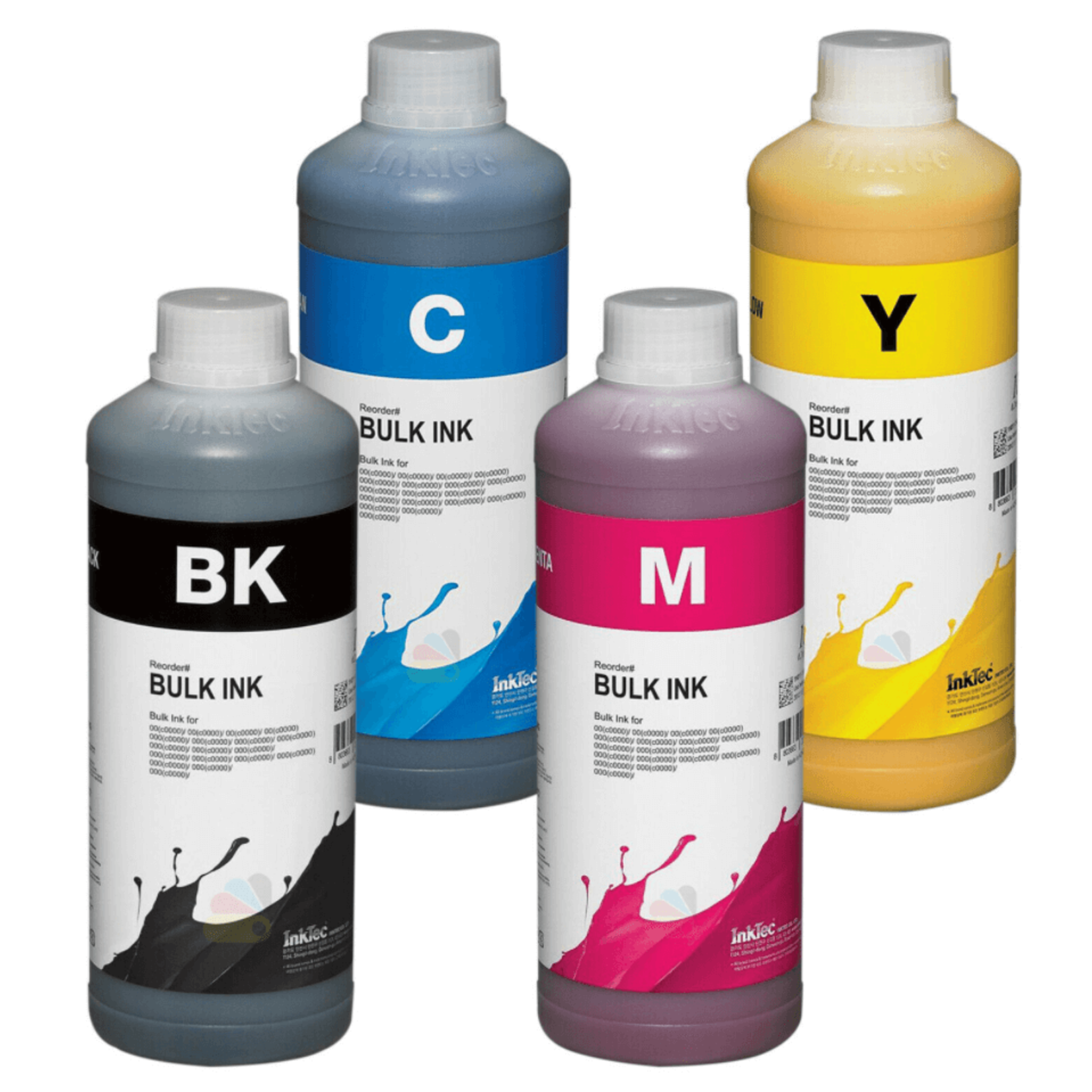 MediaHolland® Set van 4 kleuren universele Inktec Dye inkt voor alle Epson inktpatronen. Zeer goede kwaliteit inkt voor jarenlang perfecte afdrukken.