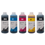 MediaHolland® Canon Dye/Pigment refill inkt Inktec 1 liter flacons, set van 5 kleuren
