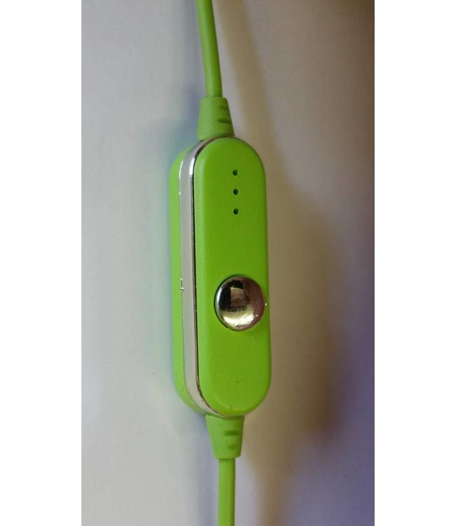 Ibiza 102 groene koptelefoon met een goed geluid en microfoon voor handsfree bellen