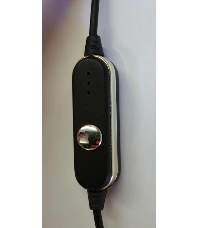 Ibiza 105 gele koptelefoon met een goed geluid en microfoon voor handsfree bellen