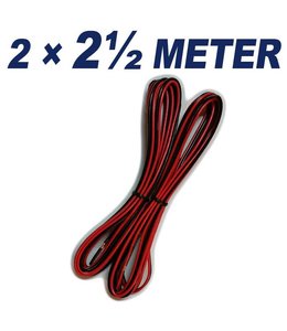 KABEL 2 ½ Meter speaker Kabel (2x)