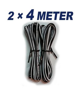 KABEL 4 Meter speaker kabel (2x)