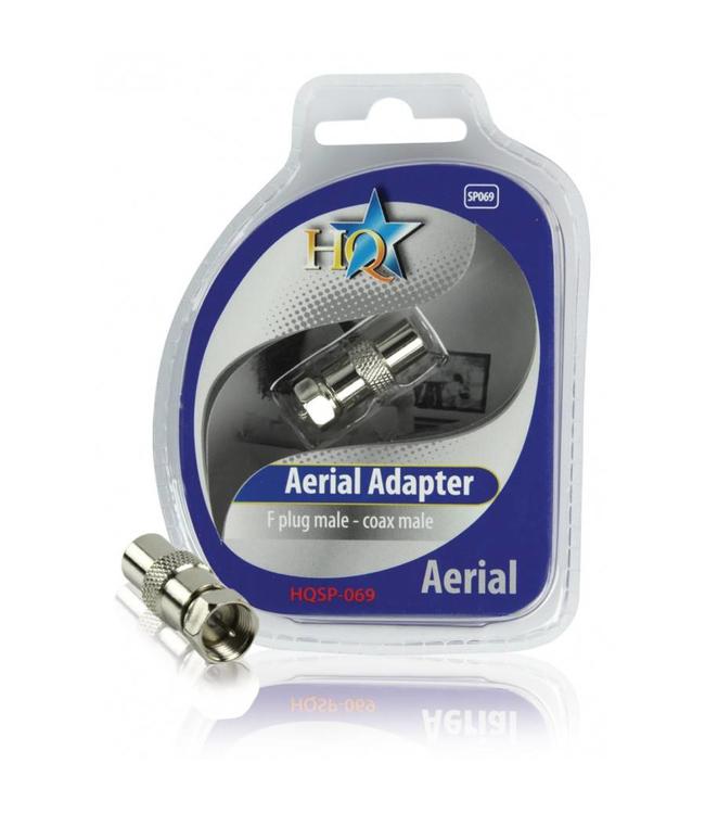 HQ SP-069 antenne verloopadapter DAB+ naar coax | F plug male - coax male