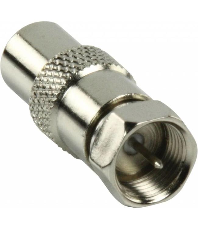 HQ SP-069 antenne verloopadapter DAB+ naar coax | F plug male - coax male