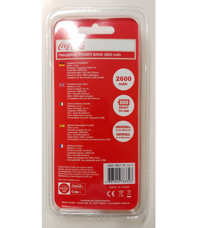 Coca Cola Powerbank 2600mAh