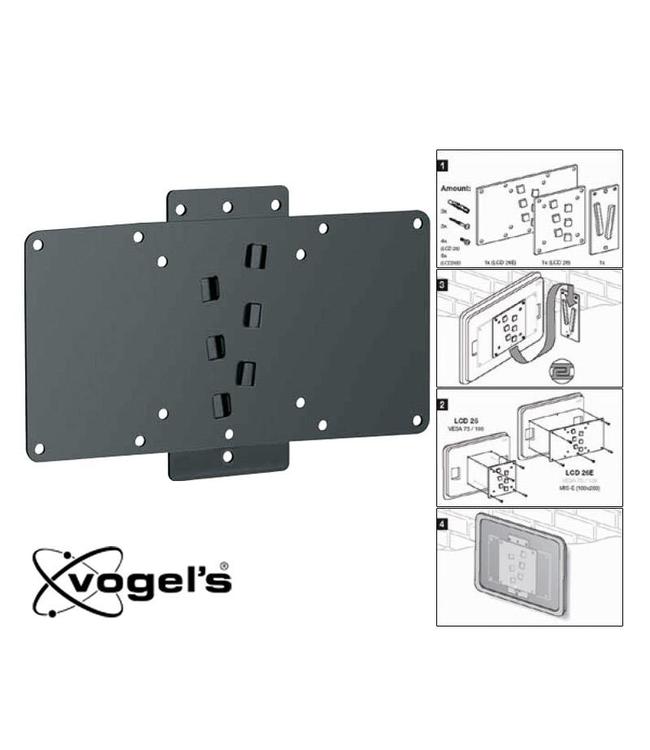 Platte, kantelbare of draaibare muurbeugels