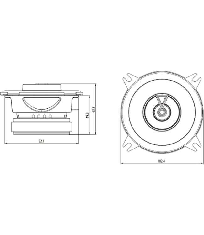 JBL Club 422F autospeakers 10cm
