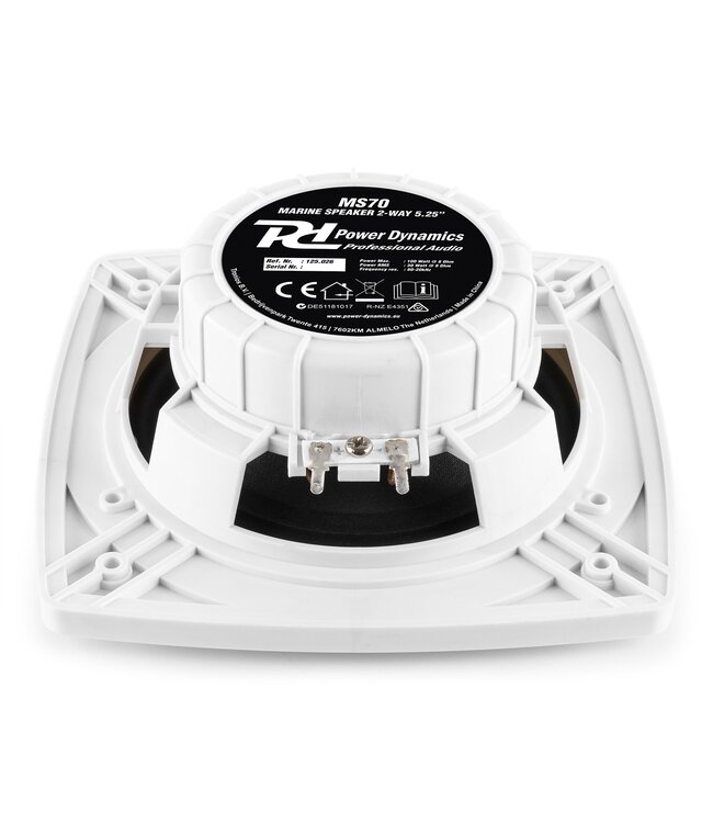 Power Dynamics MS70 inbouwspeakers wit