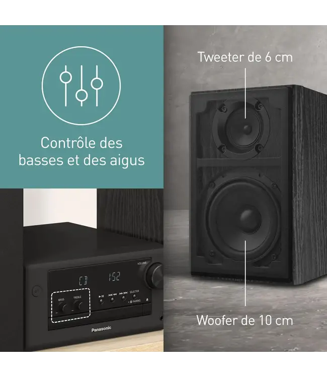 Panasonic SC-PM702EG-K stereoset