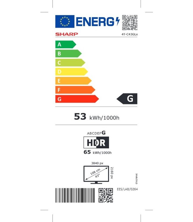 Sharp 43GL4460E Google TV 43inch