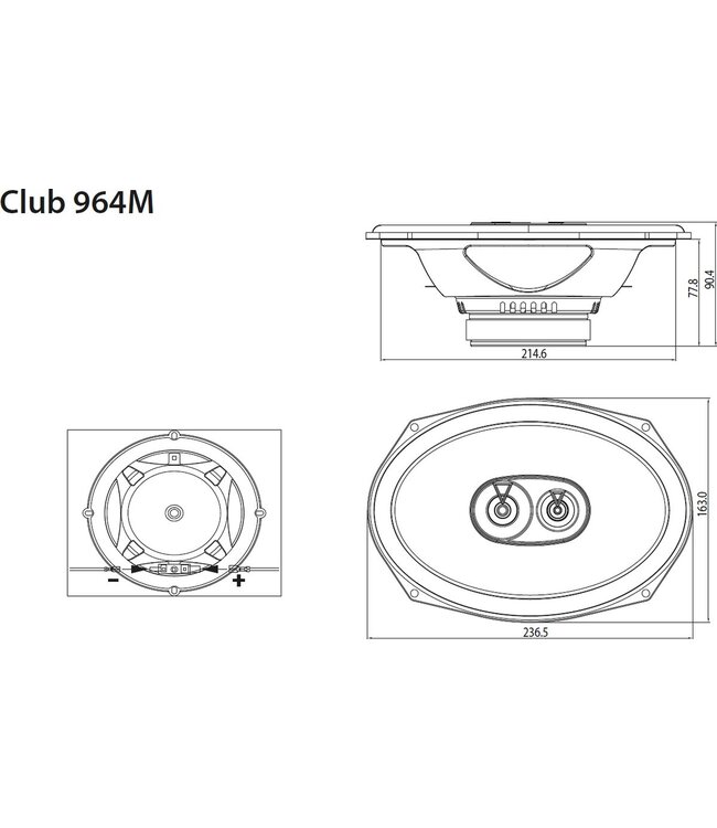JBL Club 964M ovale autoluidsprekers