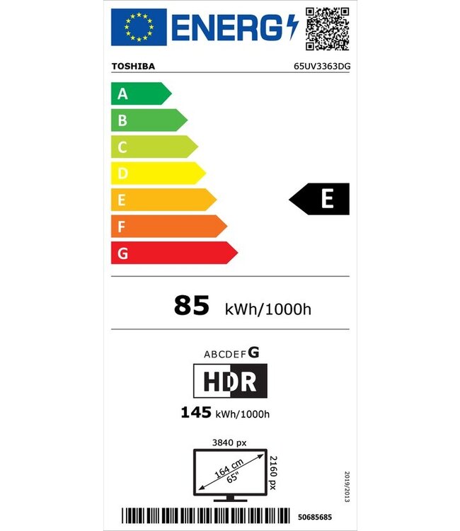 TOSHIBA 65UV2463DG Smart TV 65inch