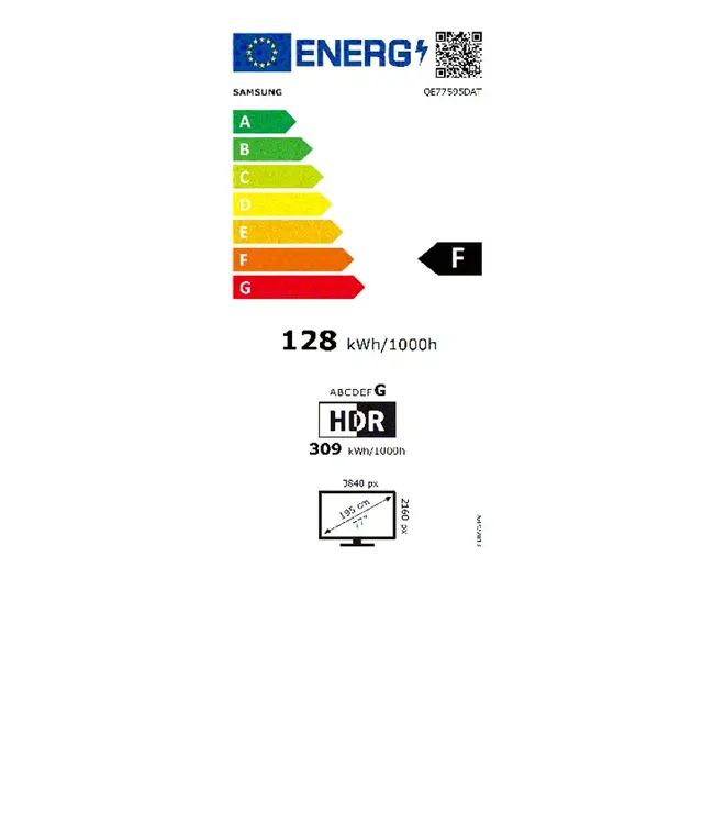 Samsung QE77S95DATXXN Glare free Oled TV 77"