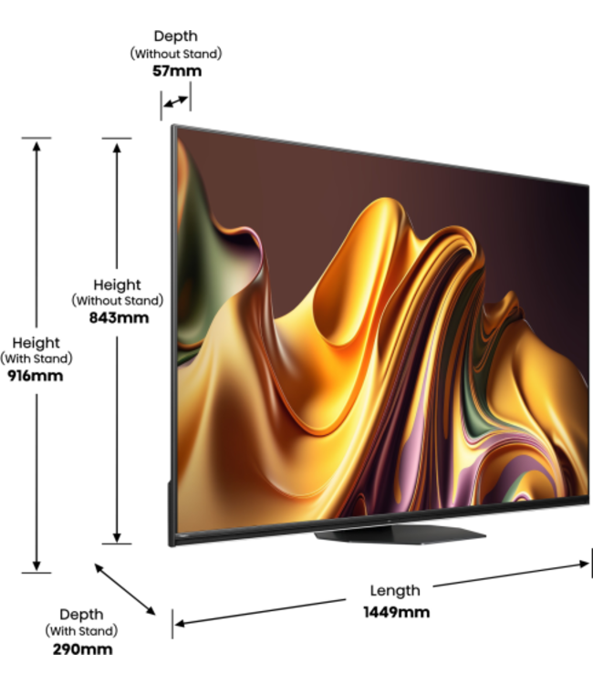 Hisense 65U8NQ mini led TV 65"