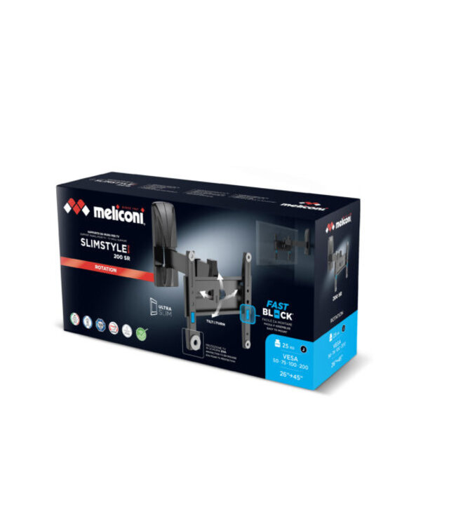 Meliconi SLIMSTYLE PLUS 200 SR muurbeugel