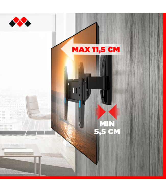 Meliconi SLIMSTYLE PLUS 200 ST muurbeugel