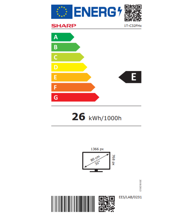 Sharp 32FH2EA smart TV 32inch