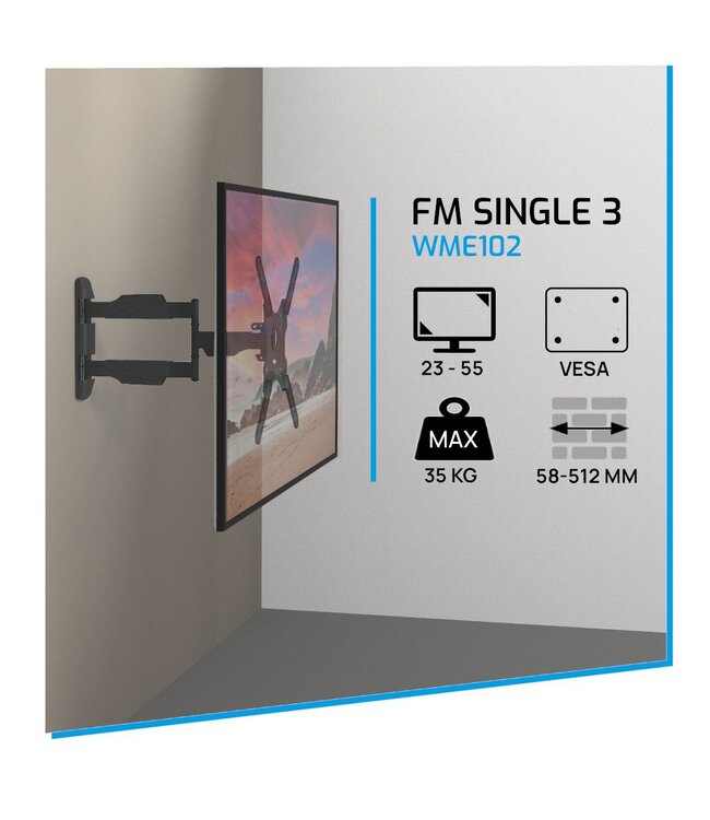 Cavus WME102L muurbeugel