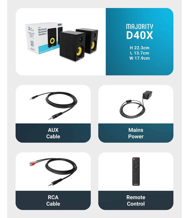 MAJORITY D40X actieve luidsprekers