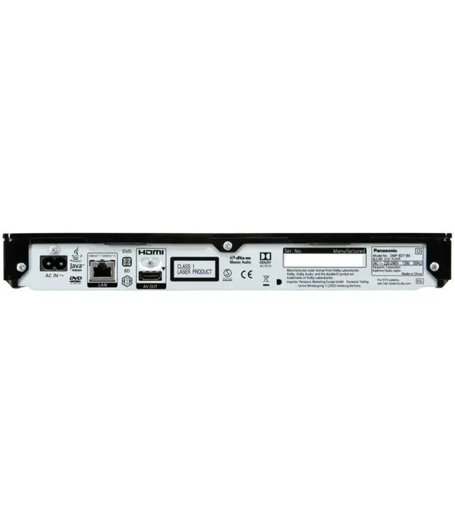Panasonic DMP-BDT184EG blu-ray speler