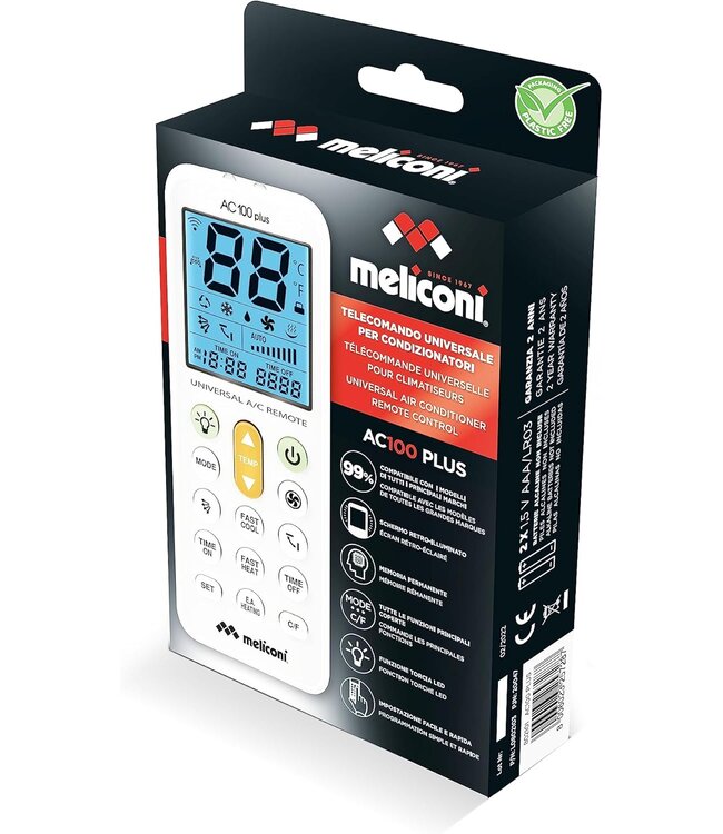 Meliconi AC100 PLUS Airco Afstandsbediening
