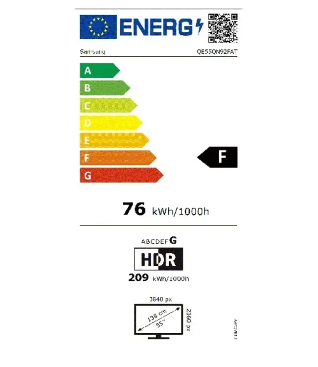 Samsung QE55QN92FATXXN (2025) Neo Qled TV 55inch
