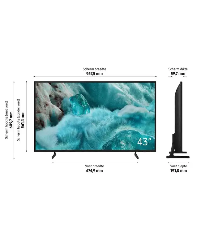Samsung QE43Q7F2AUXXN (2025) Qled TV 43inch