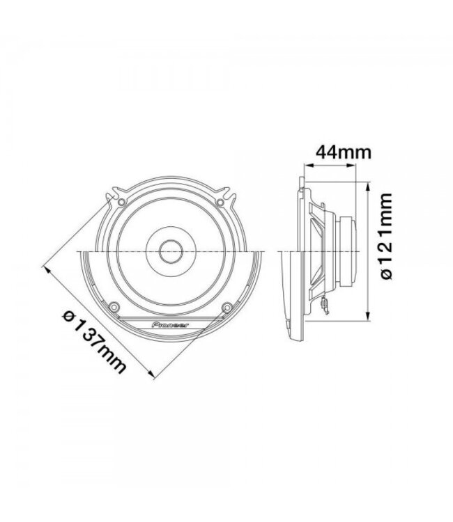 Pioneer TS-1310F autospeakers 13cm