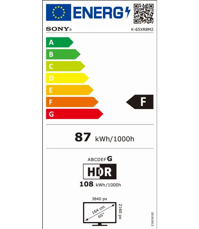 Sony K65XR8M25BP (2025) OLED TV