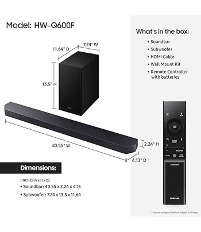 Samsung HW-Q600F/XN  (2025) soundbar